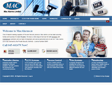 Tablet Screenshot of macalarms.ie